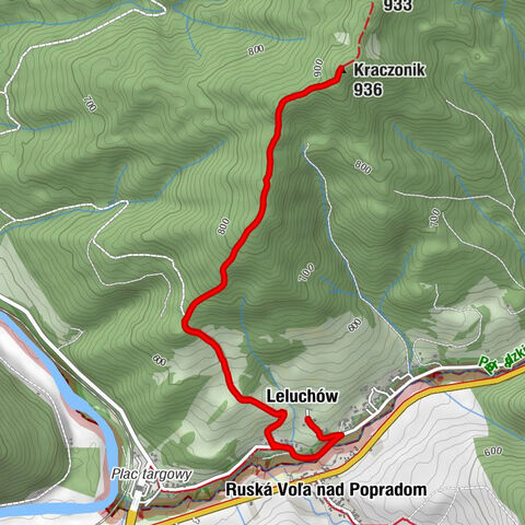 Leluchów - Kościół pw. Macierzyństwa Najświętszej Maryi Panny - Ruská Voľa nad Popradom - Kraczonik