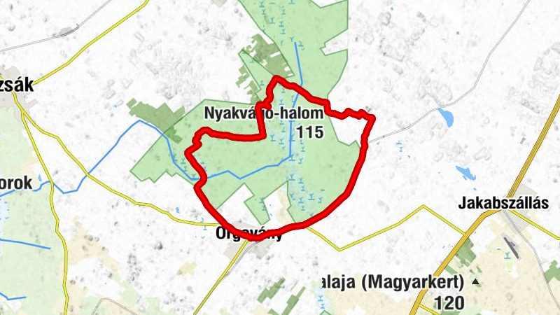 Orgovány - Nyakvágó-halom - Regős Vendéglő - Református templom