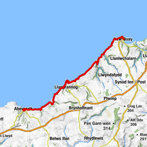 New Quay - New Quay Head - Pen Y Badell - Aberporth