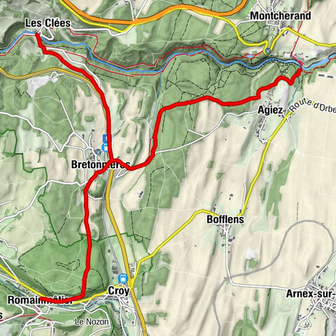 Les Clées - L'Ecusson vaudois - Abbatiale de Romainmôtier - Agiez