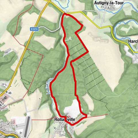 Rollainville - Fruze - L'Étang - Près Simon