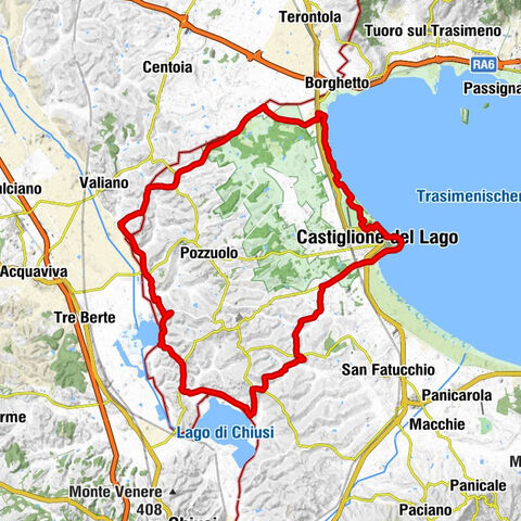 Castiglione del Lago - Rigutini - La Sosta del Priore - San Cristoforo di Badia