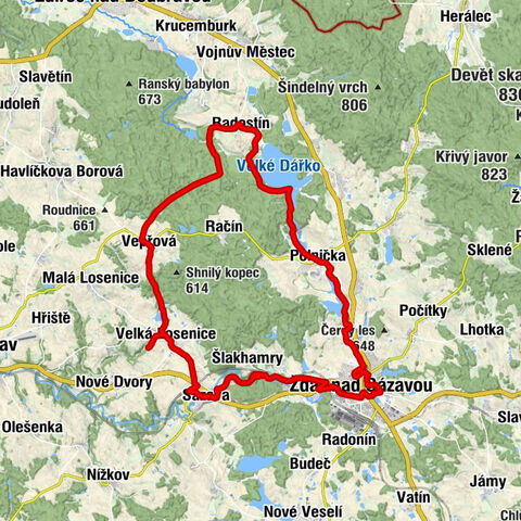 Žďár nad Sázavou 4 - Nejsvětější Trojice - sv. Rosálie (kaple) - Žďár nad Sázavou