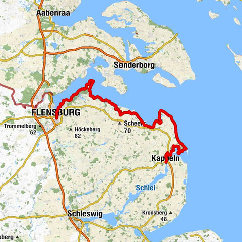 Flensburg - Ruheforst Punkt - Sankt Petri - Kappeln