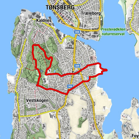 Tønsberg - Restaurant Venezia - Teie kirke - Færder