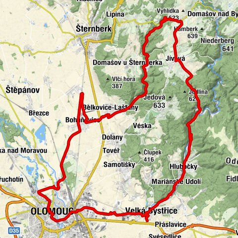 Olomouc - Hospoda U Bystřičky - Kostel Církve československé husitské - Skalice