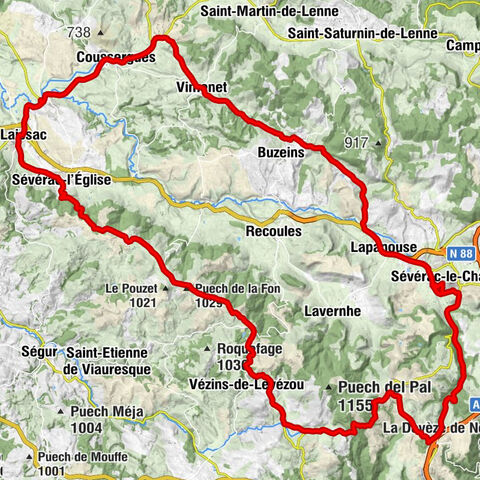 La Catonnerie - Champ d'Anne - Église Saint-Jean-Baptiste - Les Calquières