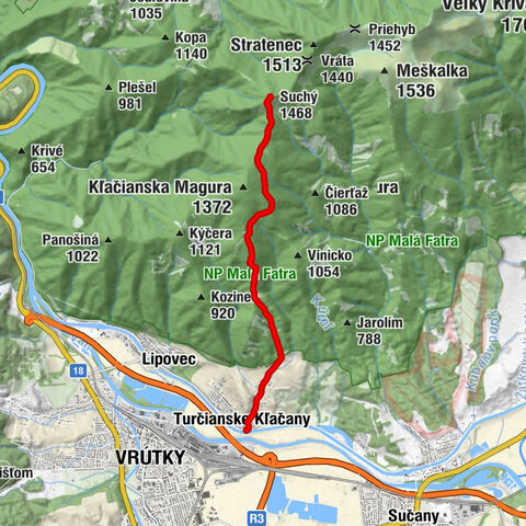 Martin - Chata pod Kľačianskou Magurou - pod Suchým - Suchý