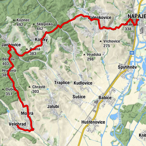 Napajedla - Maková - Nanebevzetí panny Marie - Velehrad