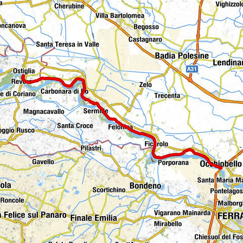 Occhiobello - Borgo Chiavica - Chiesa di Ostiglia - Ostiglia