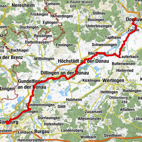 Donauwörth - St. Andreas - St. Martin - Günzburg