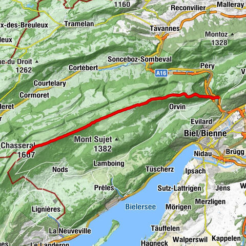 Frinvillier - Jurahaus - Chasseral - Nods