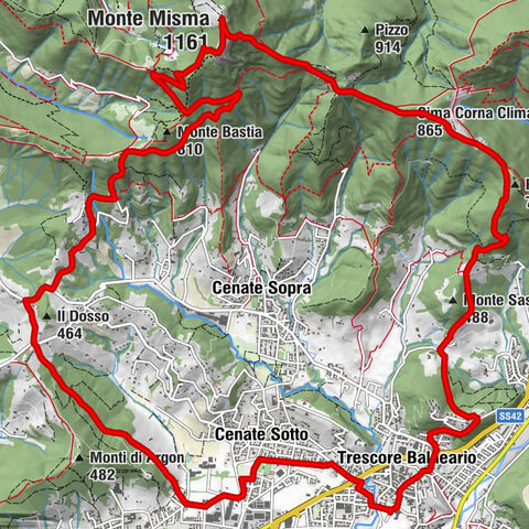 Trescore Balneario - Pizzo Casgnola - Cima Corna Clima - Monte Misma