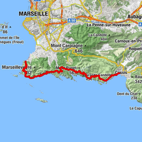 Église Saint-Édouard - Promontoire de l'Escu - Grande Candelle - Cassis