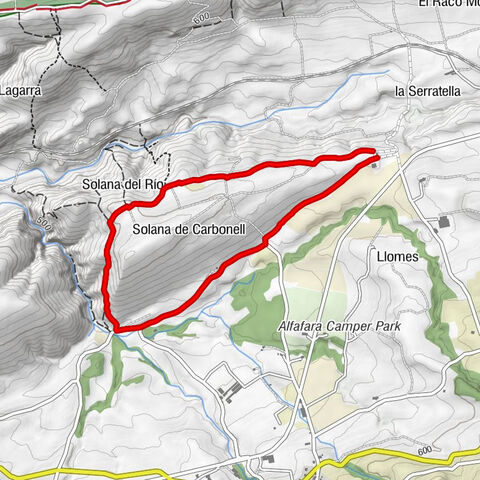 Alfafara Runde von der de la Mare de Déu