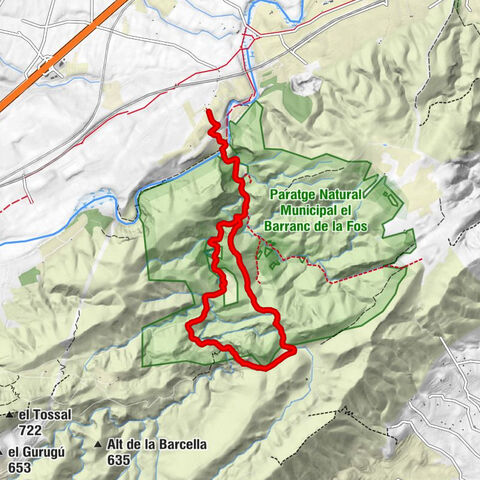 BARRANC DE LA FOSCH (MONTESA) 9,7 km