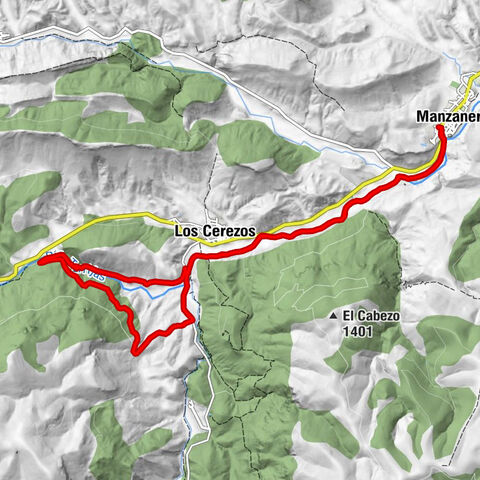 Duque de Calabria - Manzanera - Fuente del Bombero - Los Cerezos