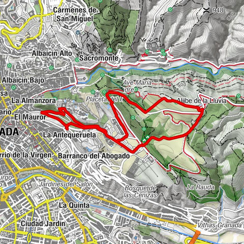 La Antequeruela - Realejo Alto - Granada - Iglesia de Santa María de la Alhambra