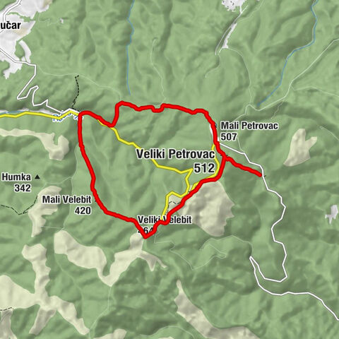 Karlovačka županija - Veliki Velebit - Veliki Petrovac - Lovački dom Muljava