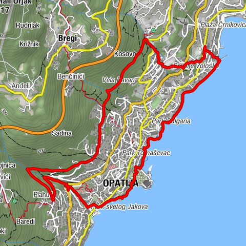 crkva svete Ane - crkva svetog Roka - crkva svetog Jakova - Opatija