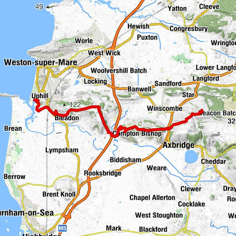 Uphill - Crook Peak - Wavering Down - Shipham