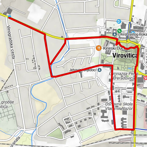 Virovitičko-podravska županija - Jehovini svjedoci - Virovitica - crkva svetog Roka