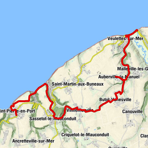 Saint-Pierre-en-Port - Les Relais des Dalles - Église Saint-André - Veulettes-sur-Mer