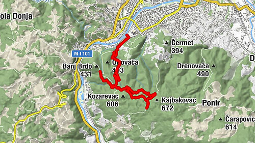 Banja Luka - Rajnerov izvor - Dajak - Novak