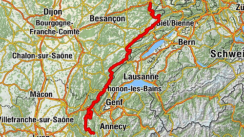 Belvédère de Mandeure - Crêt du Nû - Col de Valorse - En la Bernarde