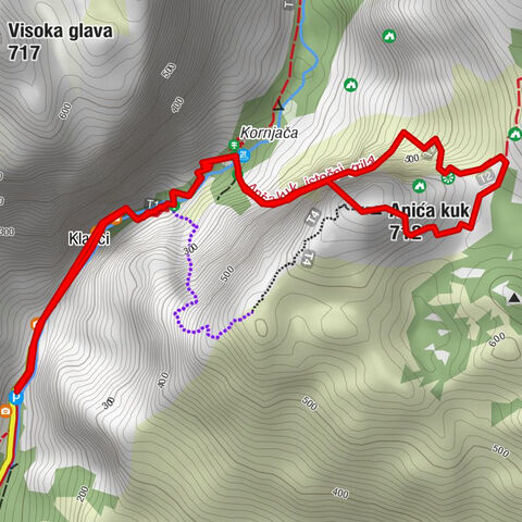 Starigrad - Klanci - Anića kuk - Crljena greda