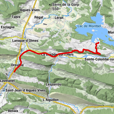 De la voie verte au lac de Montbel