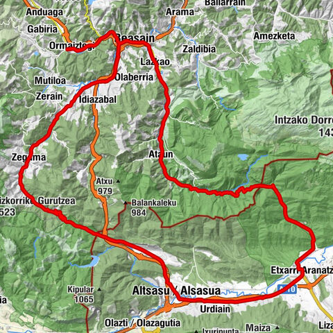 Itxune Jatetxea - Mikel Goiangeruaren eliza - San Gregorio Magno eliza - Andra Mari ermita