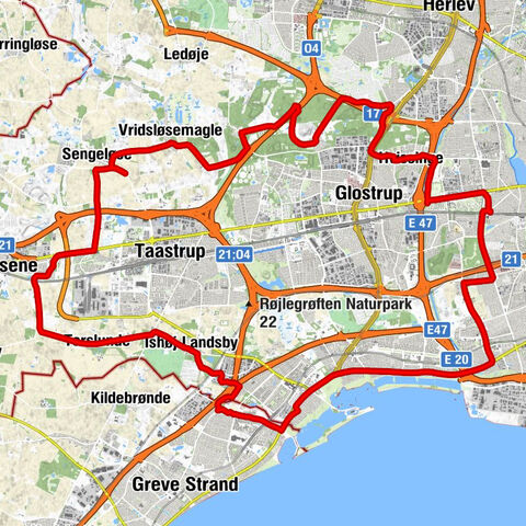 Hvidovre Kommune - Greve Strand - Torslunde Kirke - Glostrup Kommune