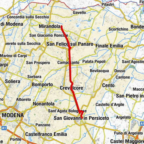 San Giovanni in Persiceto - Crevalcore - San Felice sul Panaro