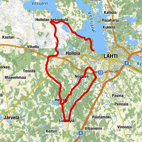 Kankola - Pyhäniemi - Hollolan kirkonkylä - Ravintola Finlandia