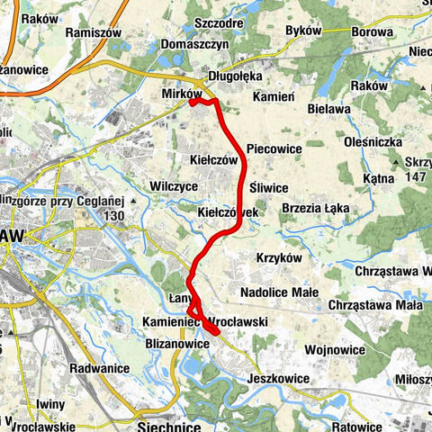 Mirków - Łany - Kamieniec Wrocławski