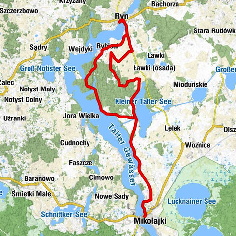 Mikołajki - Stare Tałty - Kościół pw. Miłosierdzia Bożego - Ryn