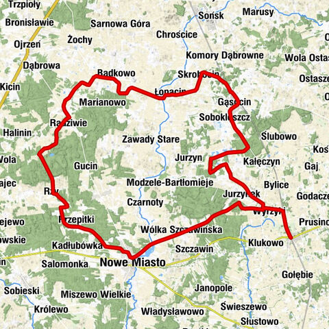 Świercze - Wyrzyki - Nowe Miasto