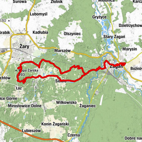 Zbór Zielonoświątkowy w Żaganiu - Kościół Podwyższenia Krzyża Świętego - Kościół pw. Nawiedzenia Najświętszej Maryi Panny - Góra Żarska