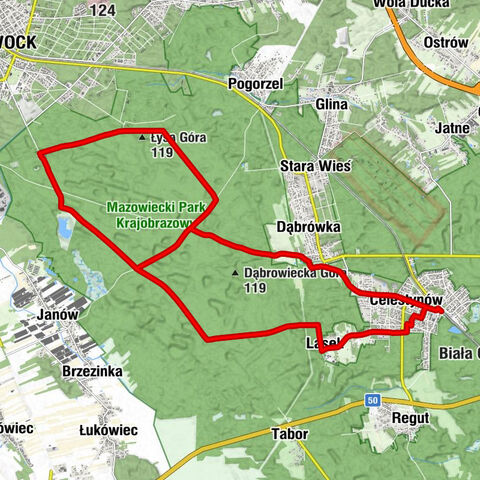 Celestynów - Bar Sajgon - Kościół pw. Wniebowzięcia Najświętszej Maryi Panny - Łysa Góra