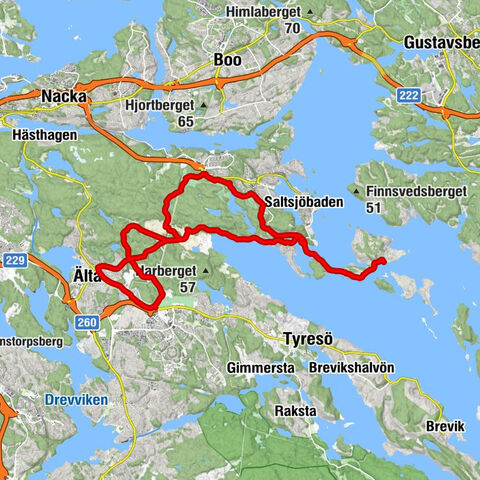 Älgö - Restaurang Solsidan - Kebabland - Storkällans kapell