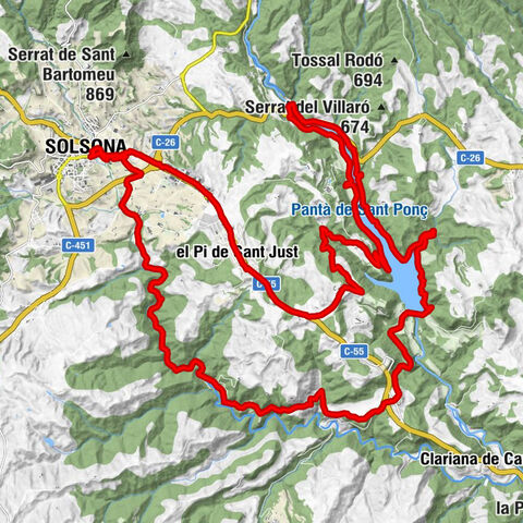 Solsona - Sant Ponç - Santa Susanna - Hortoneda