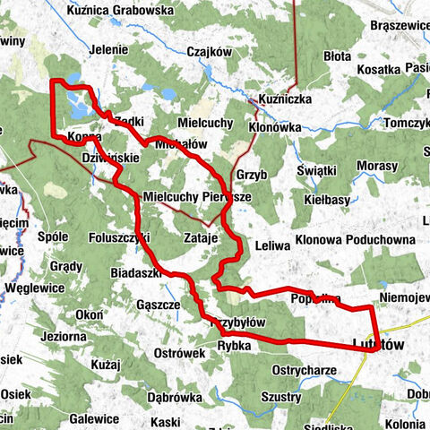 Lututów - Popielina-Towarzystwo - Popielina - Pasie