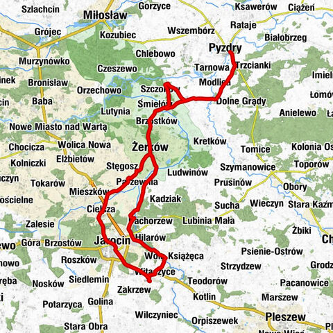 Witaszyce - Restauracja Podmiejska - Jarocin - Kościół pw. św. Wojciecha