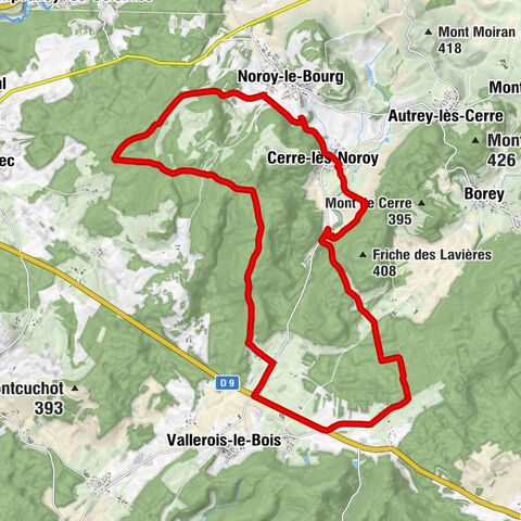 Cerre-lès-Noroy - Église Saint-Maurice - Grotte Yonyon - Vallerois-le-Bois