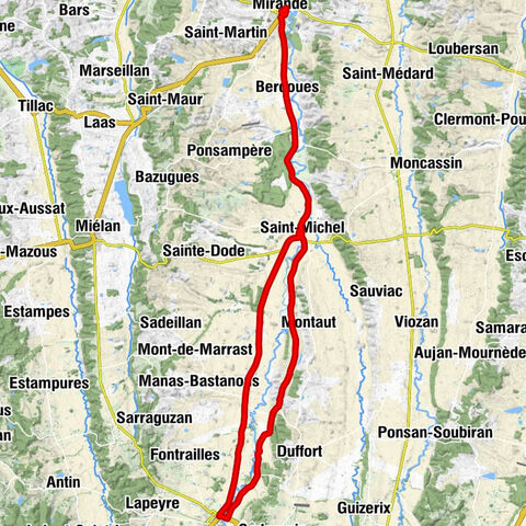 Mirande - Église Notre-Dame-de-la-Pitié - Église Saint-Michel - Jardin du Batardeau