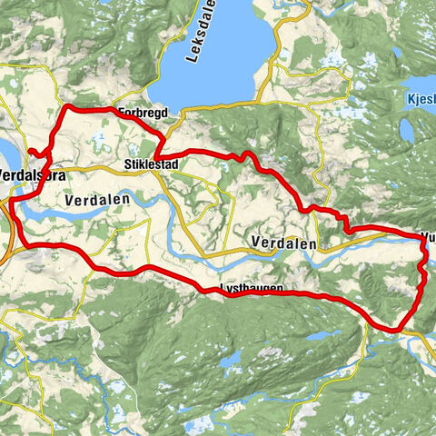 Verdalsøra - Lein - Forbregd - Reinsholm