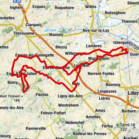 Isbergues - La Plazza - Église Saint-Martin - Mont de Ricametz