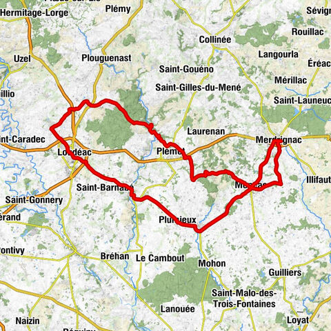 Merdrignac - Église Saint-Pierre - Église Saint-André - Église saint-Vincent-Ferrier