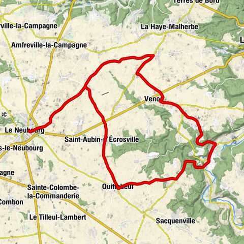 Le Neubourg - Église Saint-Martin - Église Saint-Aubin - Église Saint-Pierre